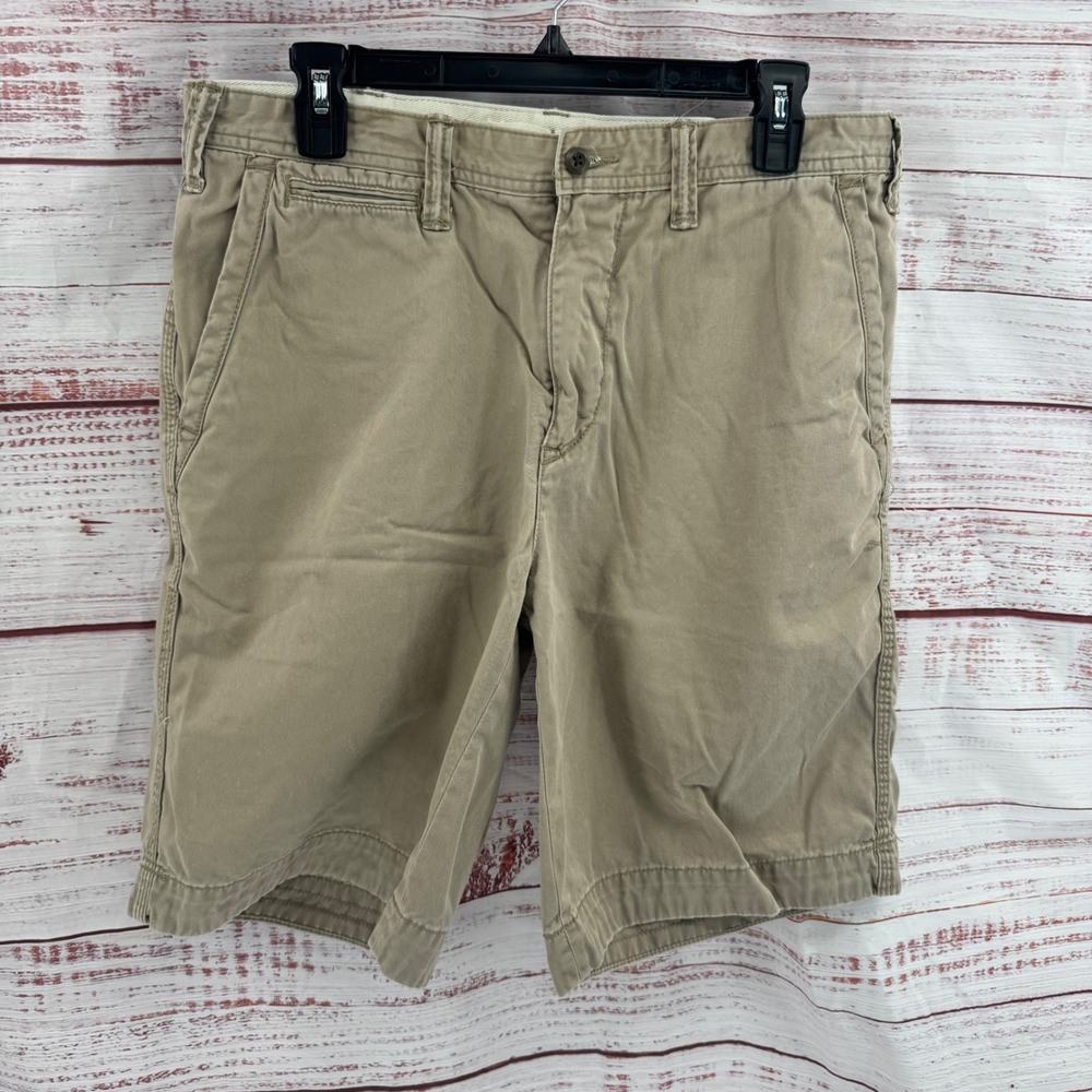 Polo Ralph Lauren Shorts Size Mens 32 Relaxed Fit Khaki Chino Cotton Twill Pony
